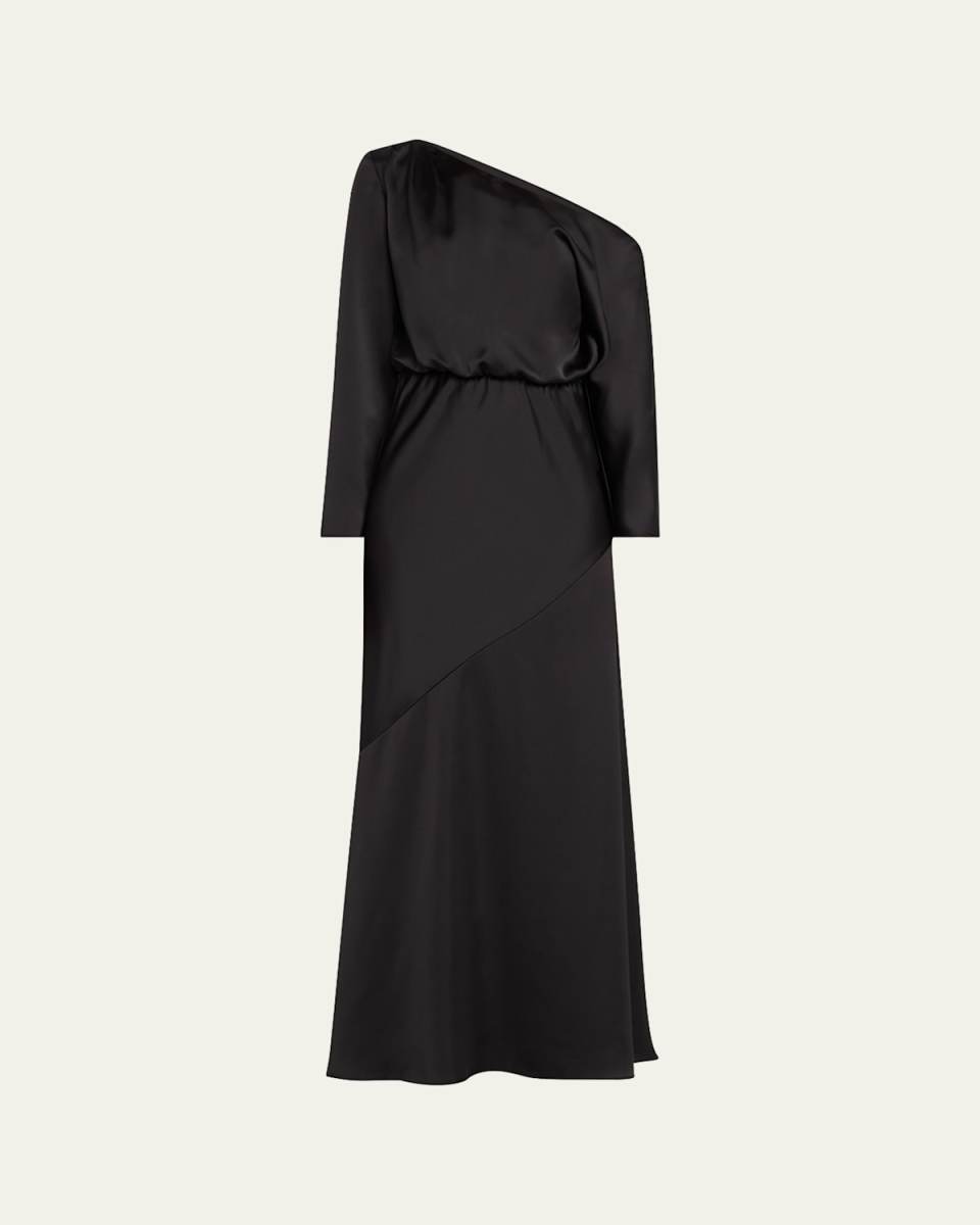 Damiris One-Shoulder Bias Gown